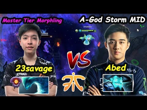 Fnatic 23savage [Morphling] Master Tier vs EG.Abed [Storm Spirit] Game is Hard Dota 2 pro Gameplay