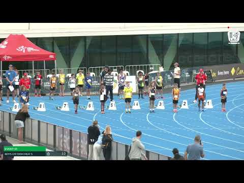 U10 Boys 100m Heat 5: 2022-23 State Combined Events Championships - Saturday