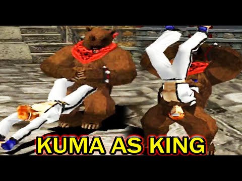 [TAS] Kuma With King's Moves Gameplay - Tekken 3 (Arcade Version)