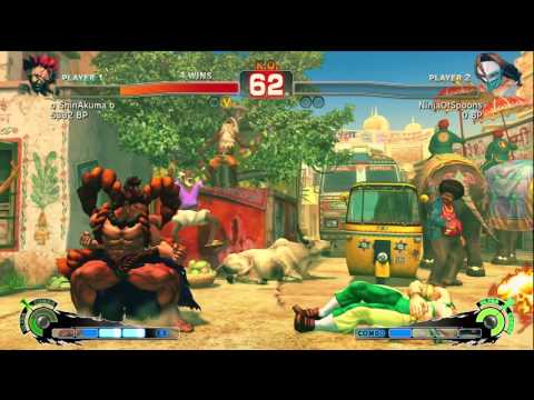 o ShinAkuma o [Akuma] vs NinjaOfSpoons [Vega] SSF4 Endless Battle - Xbox Live - TRUE HIGH-DEF
