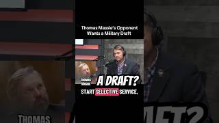 Trump Backed Candidate Wants A Military Draft 🪖🎖️🥾 #trump #politics #thomasmassie #kentucky