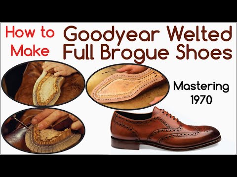 How to Make Full Brogue Hand Welted Leather Shoes Nelibar - Goodyear Welted Handmade Shoes For Men