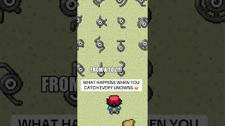 What happens when you catch EVERY Unowns in Pokemon 😂 #pokemon #shorts