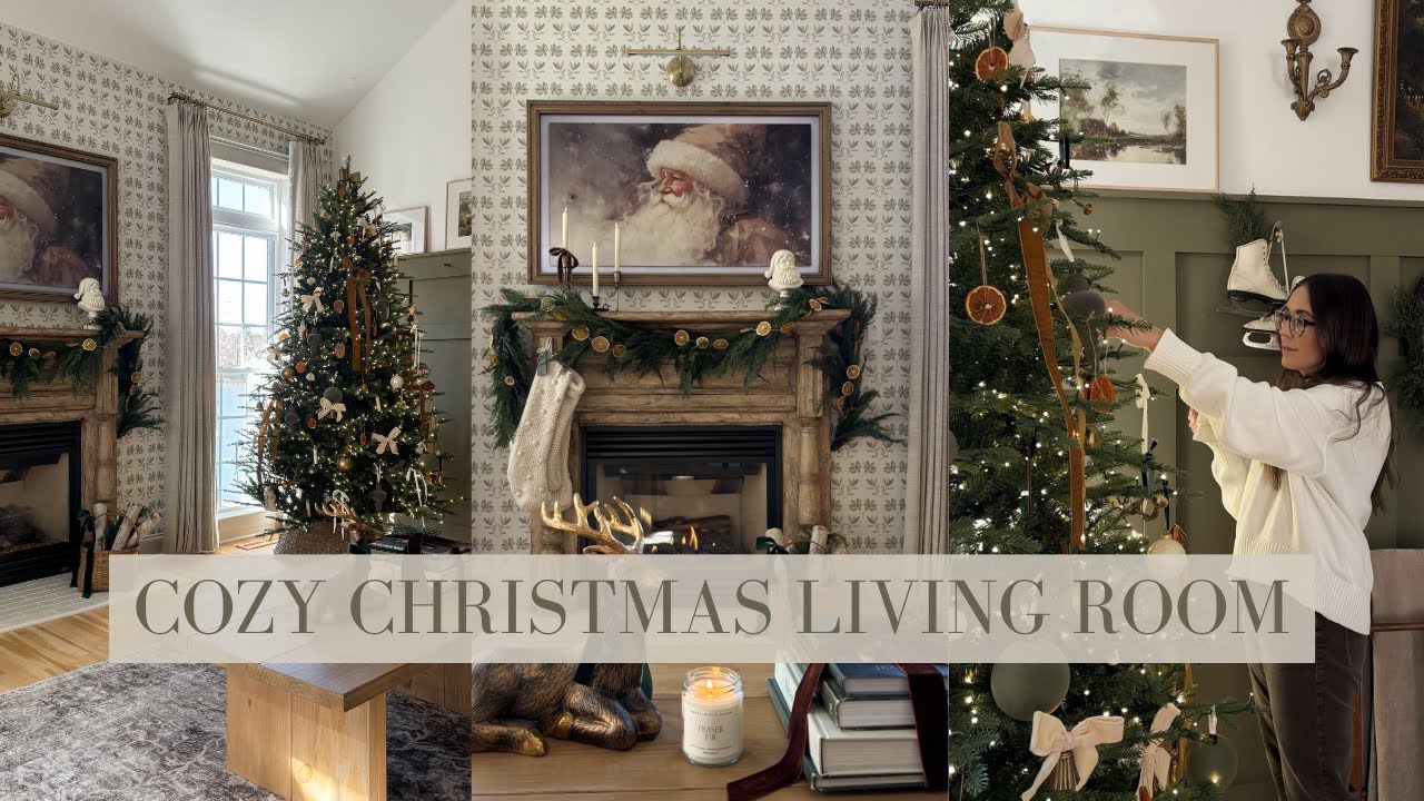 Our Cozy Christmas Living Room 2025 | Rearranging, New Tree & Holiday Decor