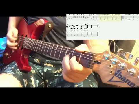 Reb Beach - Cutting Loose guitar tutorial, slow tempo, tabs