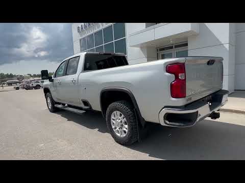 2023 Chevrolet Silverado 3500HD 4WD Crew Cab Standard Box LT in Silver for sale at Bannister Ford Edson in Edson, AB
