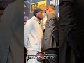 KSI SHOVED ACROSS STAGE BY JOE FOURNIER IN HEATED FIRST FACE OFF