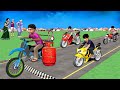 गैस सिलेंडर बाइक रेस Gas Cylinder Bike Race Hindi Comedy Video Sto