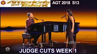 Us the Duo Husband Wife Band Original Song Stop Just Love America&#39;s Got Talent 2018 Judge Cuts 1 AGT