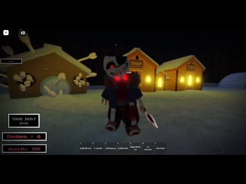 Dusty Dust Sans Fights : All snowdin characters showcase part 1