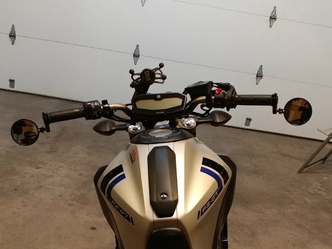 2016 Yamaha FZ-07 CRG bar end mirror install