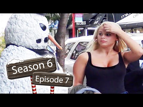 Scary Snowman Slaps Philadelphia Pennsylvania