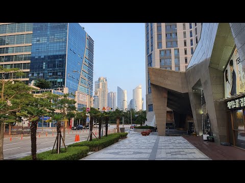 [City Tour na Coreia] Haeundae 🚶‍♀️A área residencial mais rica de Busan | Passeio a pé