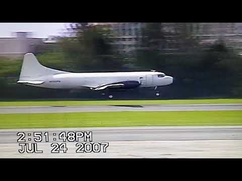 TBT 2007 Air Tahoma Convair T-29B landing via Rwy08