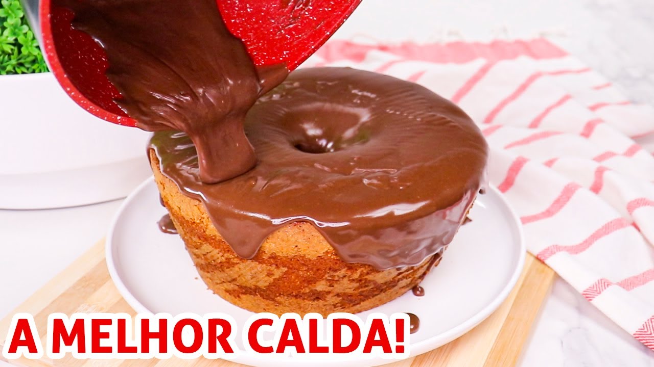 COBERTURA DE CHOCOLATE PARA BOLO DE CENOURA COM LEITE CONDENSADO CREMOSA! | Receita