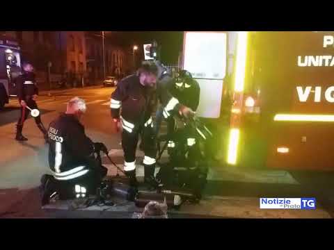 2018-01-11 PRATO - RAID DI UN PIROMANE AL MACROLOTTO ZERO, UN FERMATO