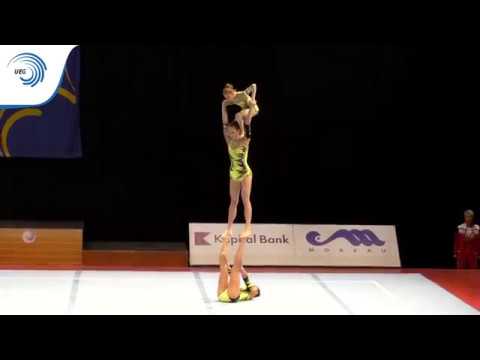 Women's group Russia - 2015 All-Around Acro Euro silver medallists