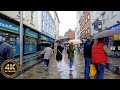 Walking in the Rain Belfast City Centre at the end of Summer | 4K ASMR Tour Northern Ireland
