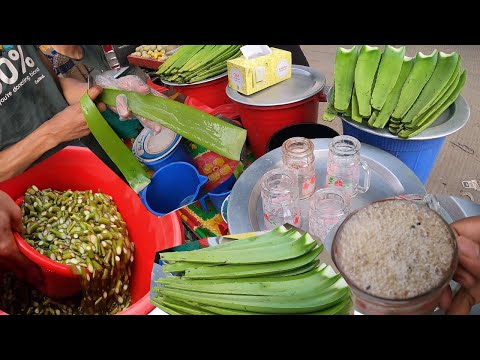 This Man Sells Extremely Healthy 100% Unique Street Food Aloe Vera Juice Aloe Vera Sharbat! #BdFood
