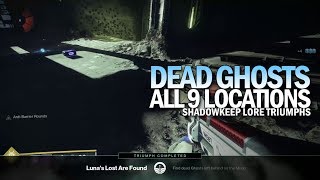 All 9 Dead Ghost Locations w/ Individual Timestamps [Destiny 2 Shadowkeep]