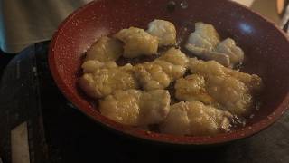 油たっぷりのシマチョウで焼きそばつくればおいしいはず　シマチョウ焼きそば
