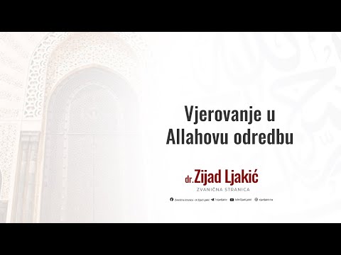 Vjerovanje u Allahovu odredbu - dr. Zijad Ljakić