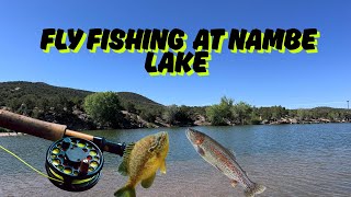 Fly Fishing at Nambe Lake #rainbowtrout #sunfish #newmexico