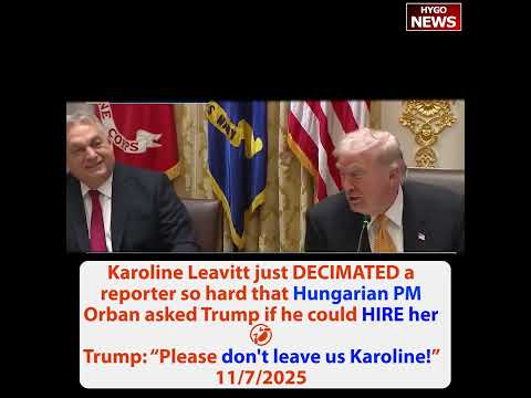 Hungarian PM Orban wanted to HIRE Karoline 🤣; BIDEN: When I was President, wages up inflation down!