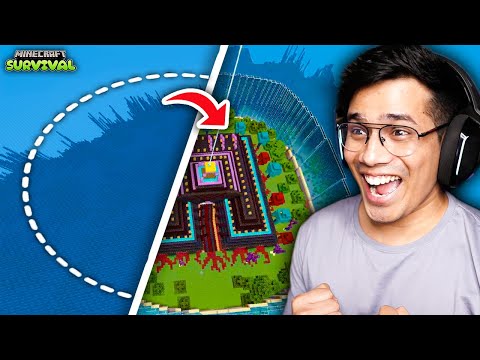 I Transformed Ocean Monument In Minecraft Survival 😎