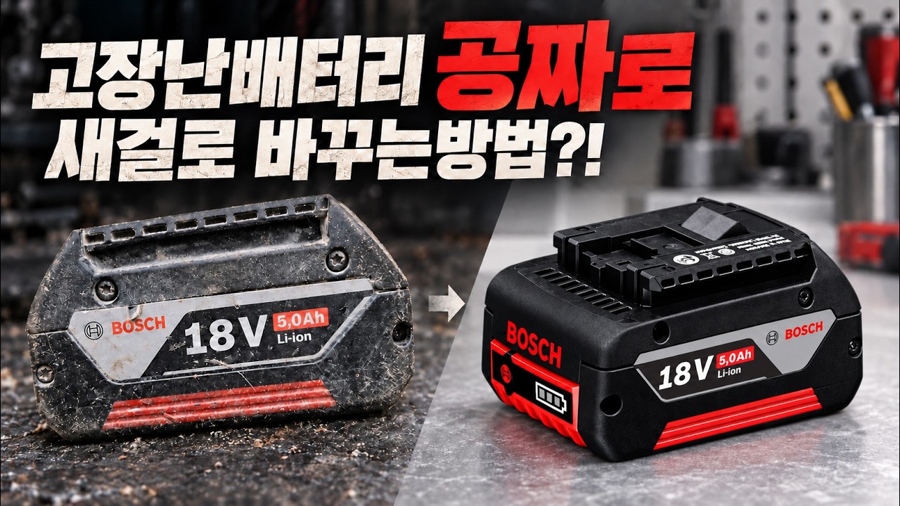 🔋고장난 보쉬 배터리, 공짜로 새것으로 바꾸는 방법?!모르면 손해입니다 구매하고 4주안에 등록하세요#b