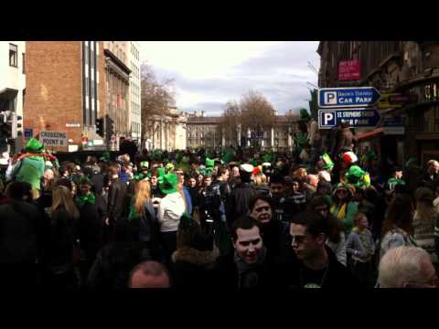Huey Cam: St. Patrick's Day In Dublin, Ireland 03-17-12 Part 1