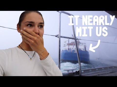 BIG SHIP accidentally ends up in ANCHORAGE (and nearly hits us)