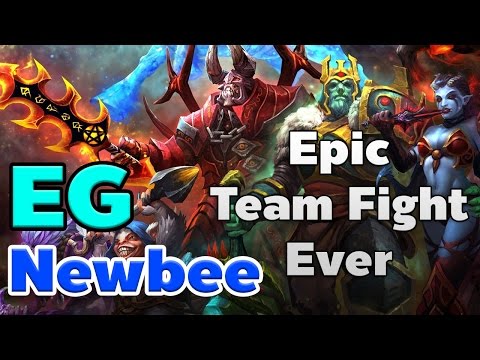 Epic Team Fight Ever! Evil Geniuses vs Newbee - TI 6