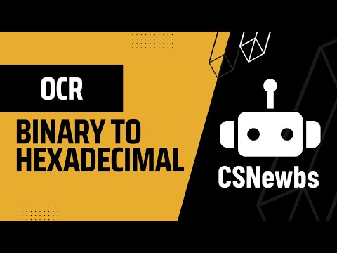 Binary to Hexadecimal [OCR]