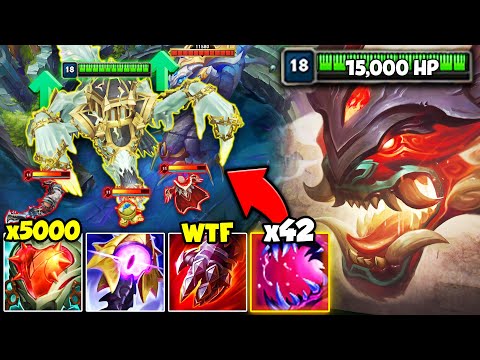 I BROKE THE CHO'GATH SIZE RECORD WITH THIS ULT GLITCH! (42 STACKS, 14,000+ HP)