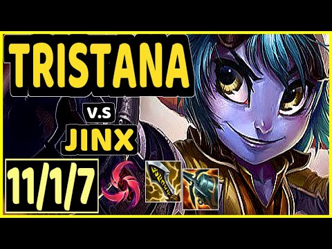 TRISTANA vs JINX - 11/1/7 KDA BOTTOM ADC CHALLENGER GAMEPLAY - KR