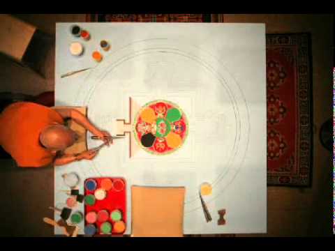 Time-Lapse Creation of a Sand Mandala