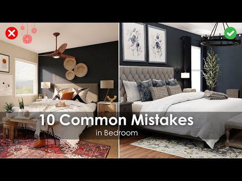 10 Common Bedroom Mistakes Solutions | Interior Designer For Beginners