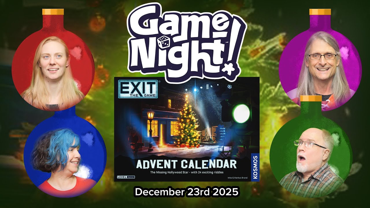 GameNight! 24 Days of Christmas Day 23 - Exit: The Game Advent Calendar - The Missing Hollywood Star