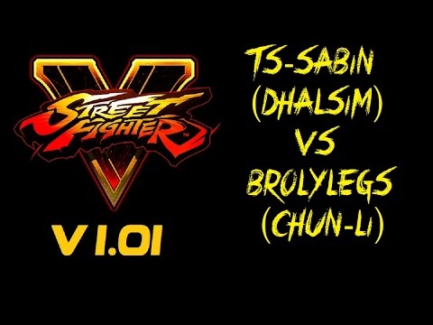 Street Fighter V TS-SABIN (DHALSIM) VS BROLYLEGS (CHUN-LI) RANKED MATCH - VER 1.01 HD