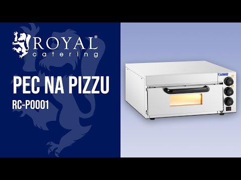 Video - Pec na pizzu - 1 komora - Royal Catering - 2,000 W - Ø 36 cm