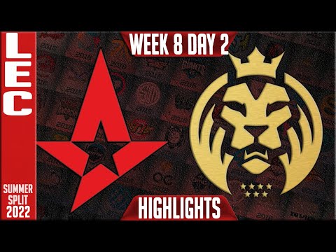 AST vs MAD Highlights | LEC Summer 2022 W8D2 | Astralis vs MAD Lions
