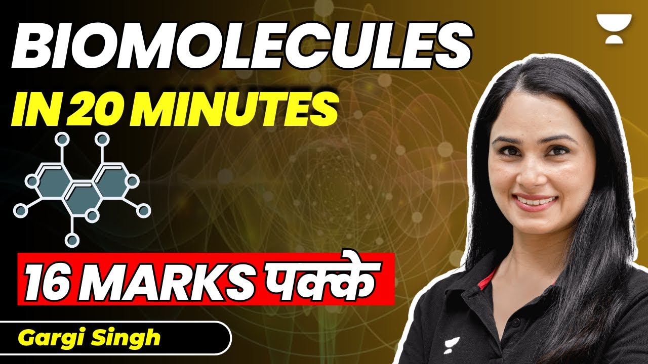 Biomolecules in 20 minutes | 16 marks pakke | Biology | NEET 2023 | Gargi Singh