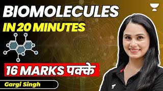 Biomolecules in 20 minutes | 16 marks pakke | Biology | NEET 2023 | Gargi Singh
