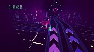 Sayonara Wild Hearts gameplay [PS4] - Doki Doki Rush (Gold rank, zodiac riddle solved)