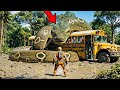 Giant ANACONDA Traps A School Bus In The Jungle Rescue Team