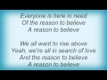 Jaci Velasquez - Reason To Believe Lyrics