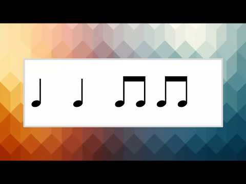 Rhythm Practice: Quarter Notes & Eighth Notes (Standard Notation with Voice)