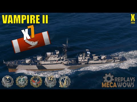 Destroyer Vampire II 7 Kills & 111k Damage | World of Warships Gameplay