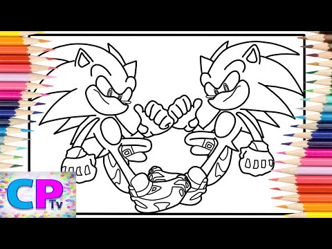 Super Sonic and Sonic Close Portraits/Sonic Coloring Pages/Alan Walker - Dreamer [NCS Release]
